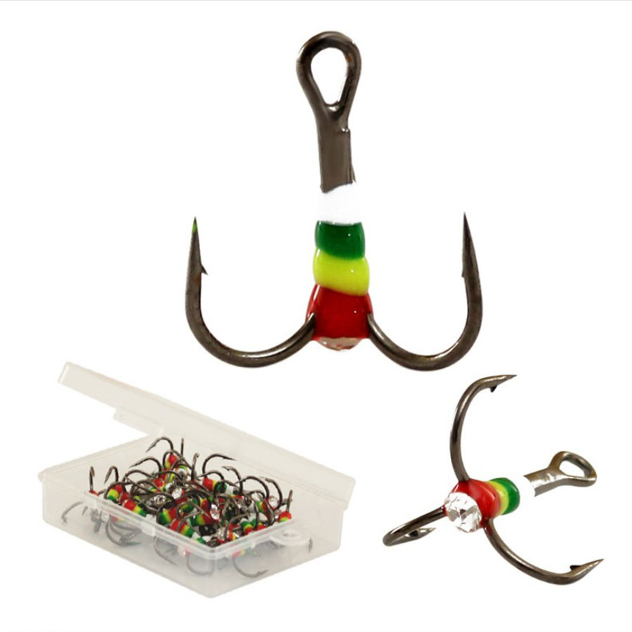 Fishing Hook Assortment - 5pcs40pcs Es Memancing Rainbow Kait HighCarbon