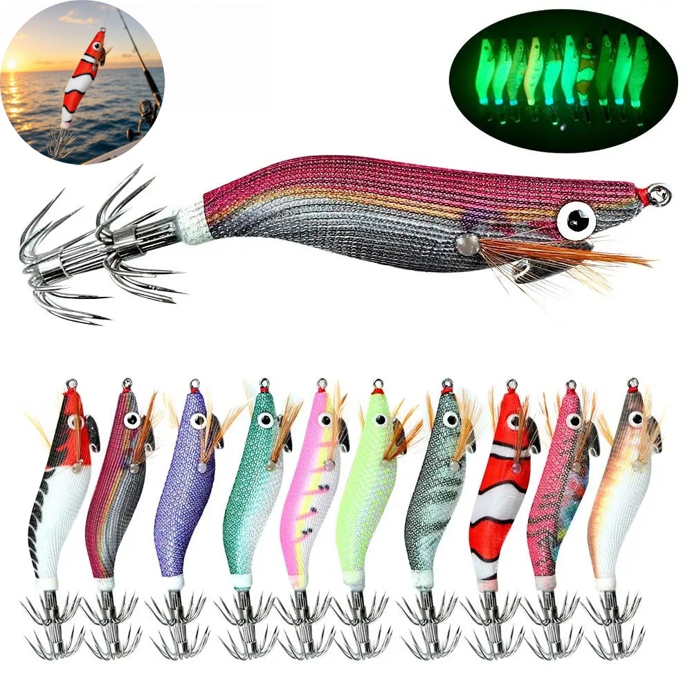 Umpan Cumi-cumi Bercahaya, Ump - Fishing Hook Jig ulasan dan harga