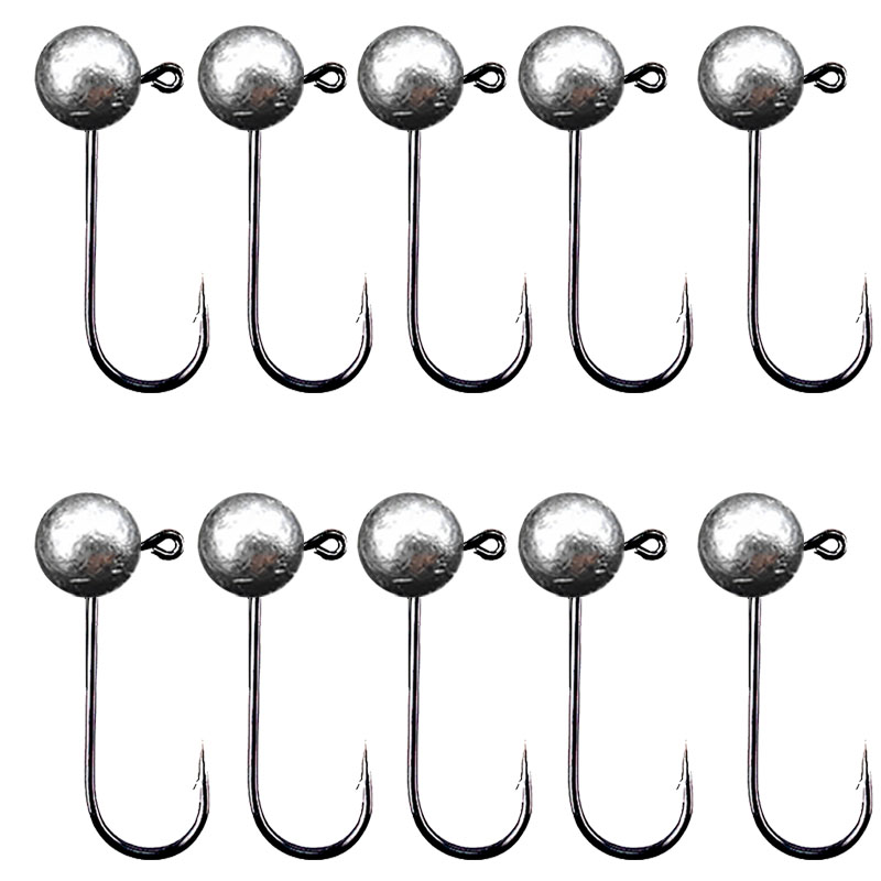 10 buah/lot Jig kepala kail pa - Fishing Hook Barbless ulasan dan harga