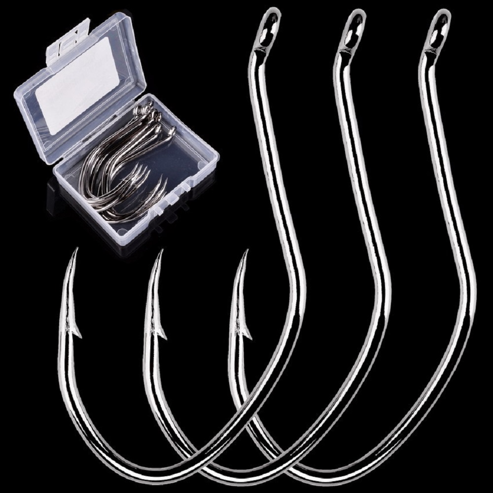 10 buah/boks mata kail pancing - Fishing Hook Circle ulasan dan harga