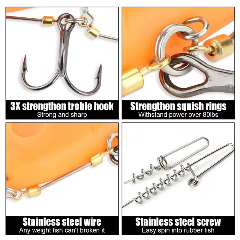 Rig Pancing Kail Baja, Umpan D - Fishing Hook Treble ulasan dan harga