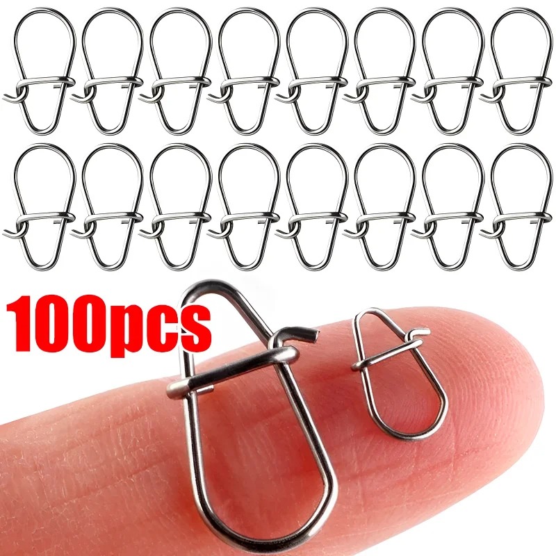 100 Buah Aksesori Klip Pengunc - Fishing Hook Stainless Steel ulasan dan harga